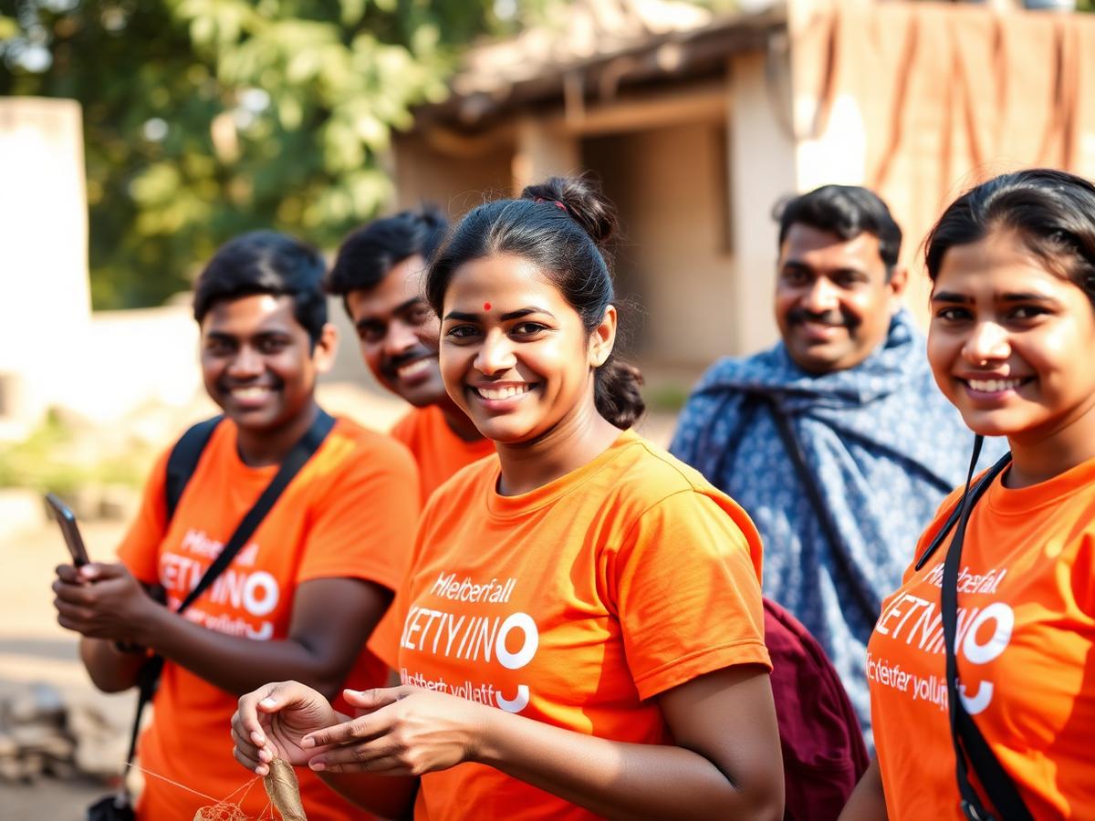 Volunteers at the annual meet